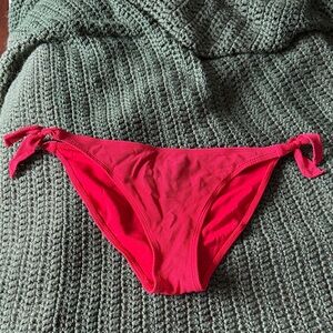 No Boundaries Red Bikini Bottom